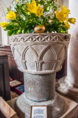 Whitchurch Canonicorum, St Candida & Holy Cross Church, The 12th century font