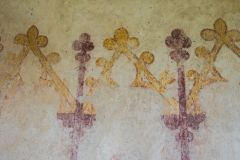 Medieval painting on the north nave wall