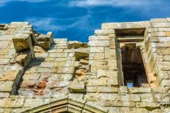 The interior (west) face of the gatehouse