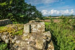 The view from atop the 14th-century undercroft