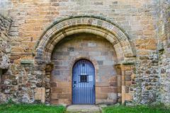 The 11th-century chancel arch