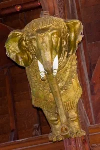 Papier Mache Elephant, Wickham church