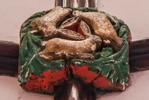 The Tinners Rabbits roof boss