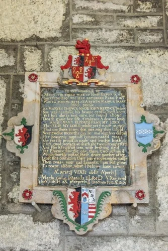 The Elford memorial, 1650