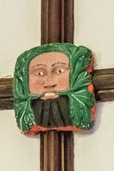 Widecombe-in-the-Moor, St Pancras Church, Yet another Green Man roof boss