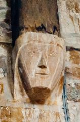 Romanesque corbel head