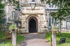 The churchyard path to the south porch