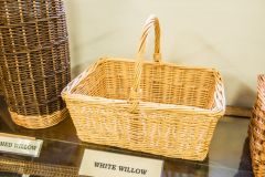 A traditional white willow basket
