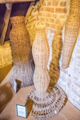 Traditional willow eel traps