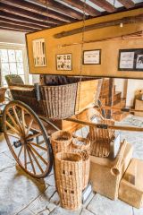 A horse-drawn willow cart