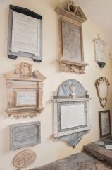 Wall tablets on the north chancel wall