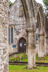 The arcade arches and piers