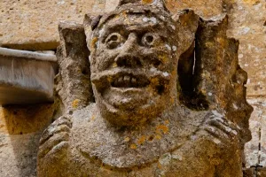 Grotesque carving, Winchcombe church