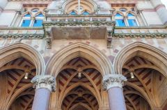 The entrance portico