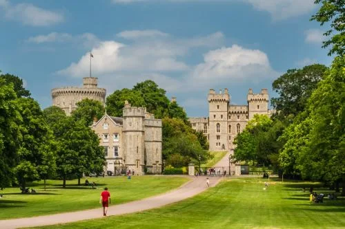 Windsor Castle from Long Walk, Windsor Great Park