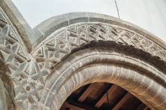 Beautifully carved nave arcade