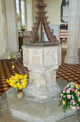 The early 15th century octagonal font