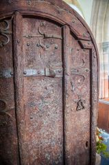 13th-century ironwork on the south door