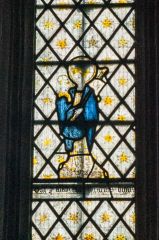 14th-century stained glass, east window