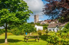 The village green and St Mary Magdalene Church