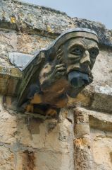 A gargoyle on the south nave wall