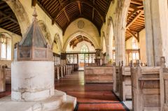 Looking east down the nave