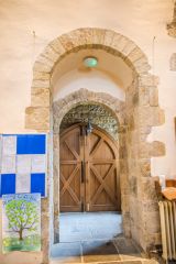 Exceptionally tall entrance doorway