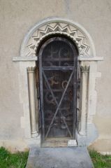 The Romanesque priest's door