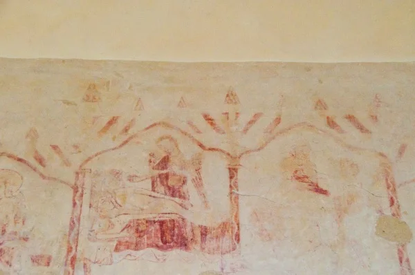 13th century Nativity wall painting