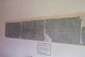 17th century Lloyd memorial slabs