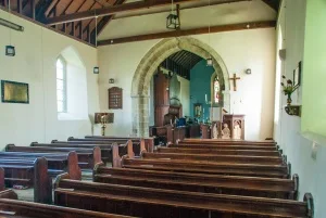 The church interior