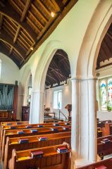 The late medieval nave arcade