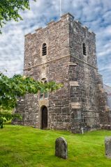 The 17th-century west tower