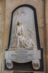 White marble monument to Edward Batt (d. 1853)