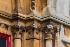 Carved capitals beside the south door