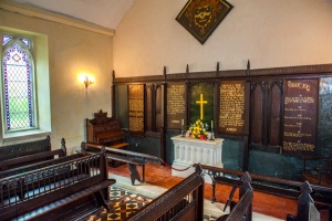 The chapel interior