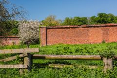 The exterior of the old walled garden