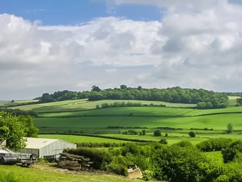 Woodbury Hill, where Glyndwr's dream of Welsh independence ended