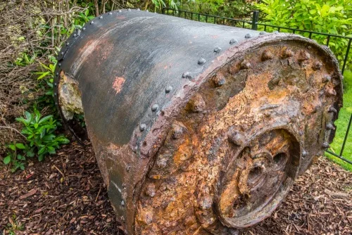 A WWII Barnes Wallace 'bouncing bomb'