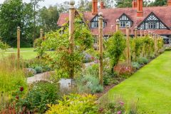 The rose walk and formal terrace