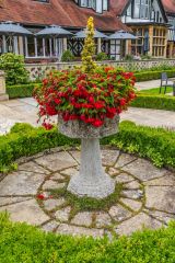The formal terrace garden