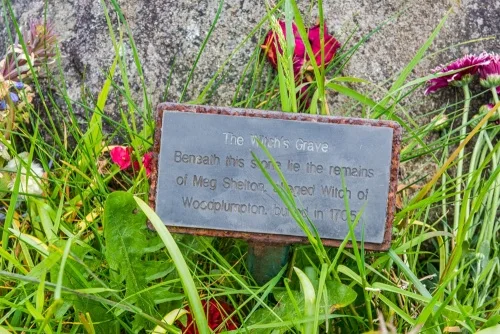 The graveside plaque