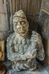 Medieval carving of a woodwose