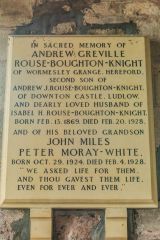 Andrew Rouse-Boughton-Knight memorial