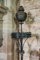 A Victorian lamp standard