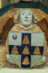 Worstead, St Mary's Church, A painted 14th century corbel