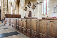 Worstead, St Mary's Church, 18th century box pews in the nave