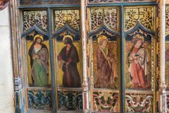 Worstead, St Mary's Church, The north side of the chancel screen base