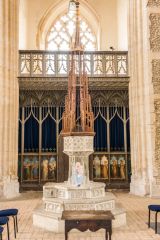 Worstead, St Mary's Church, The superbly carved 15th century font and cover