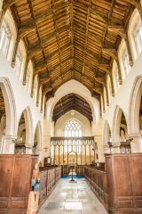 Worstead, St Mary's Church, Looking east down the nave aisle